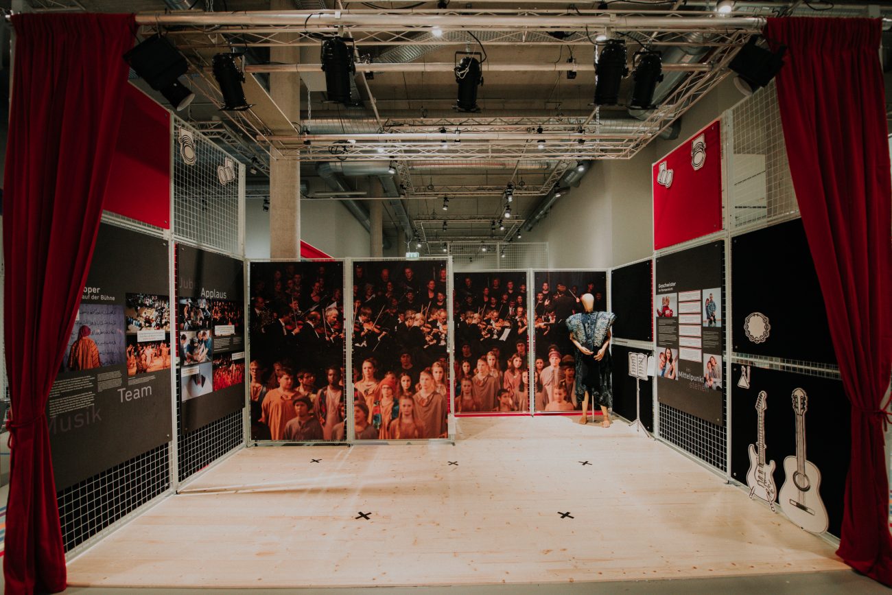 Eine Fotoinstallation.